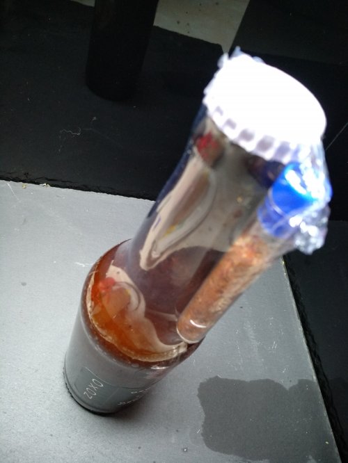 Beer bottle marinade.