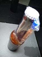 Beer bottle marinade.