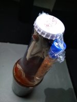 Beer bottle marinade.
